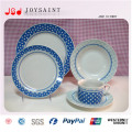 New Design Ceramic Dinner Set with Round Plates Dishs Cups